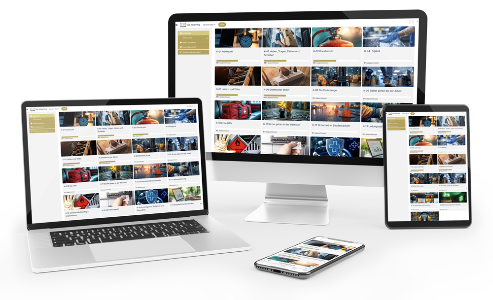 top elearning Arbeitsschutzunterweisungen
