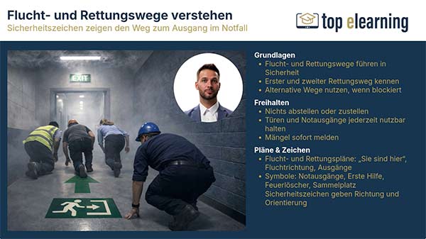 Evakuierung und Verhalten im Notfall