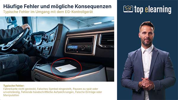 Grundkurs Fartenschreiber - Tachographen - EG-Kontrollgerät