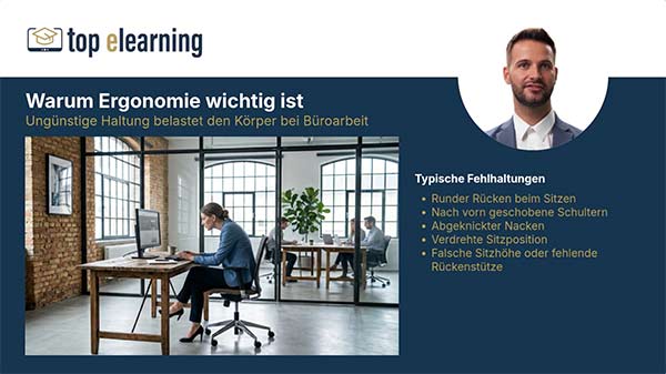 Bildschirmarbeitsplatz & Ergonomie im Büro