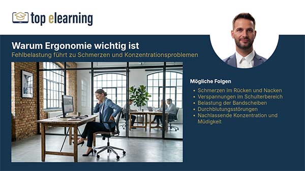 Bildschirmarbeitsplatz & Ergonomie im Büro