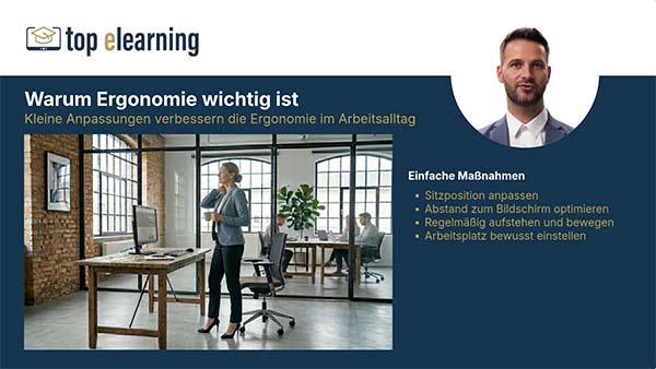 Bildschirmarbeitsplatz & Ergonomie im Büro